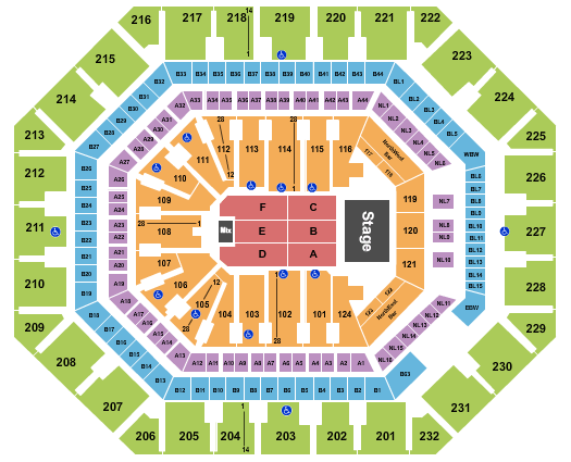 PHX Arena Fleetwood Mac Seating Chart